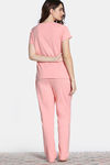 Zivame Farm Lore Knit Cotton Pyjama Set - Soft Pink — thumbnail 4